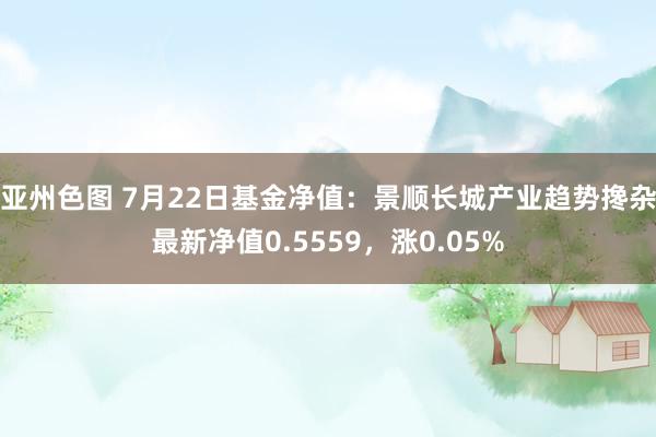 亚州色图 7月22日基金净值：景顺长城产业趋势搀杂最新净值0.5559，涨0.05%