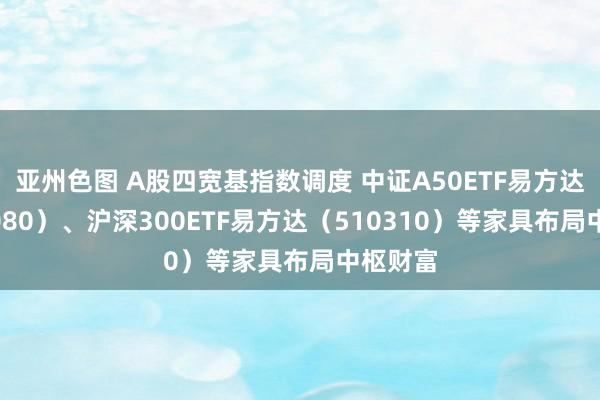 亚州色图 A股四宽基指数调度 中证A50ETF易方达（563080）、沪深300ETF易方达（510310）等家具布局中枢财富