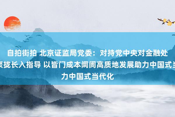 自拍街拍 北京证监局党委：对持党中央对金融处事的聚拢长入指导 以皆门成本阛阓高质地发展助力中国式当代化