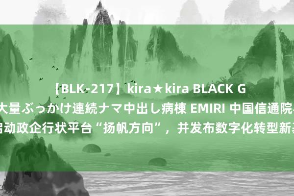 【BLK-217】kira★kira BLACK GAL黒ギャルご奉仕ナース 大量ぶっかけ連続ナマ中出し病棟 EMIRI 中国信通院与新华网共同启动政企行状平台“扬帆方向”，并发布数字化转型新基建措置决议 | 2024太阳岛企业家年会